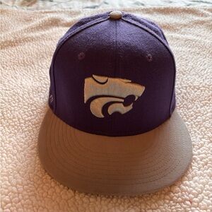 Kansas State Wildcats Fitted Nike Purple and Gray Dri-Fit Cap